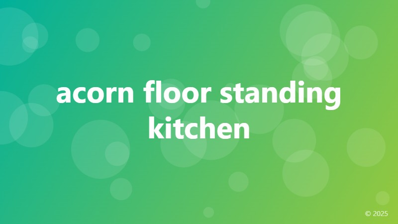 acorn floor standing kitchen