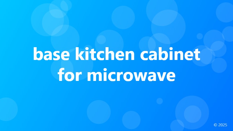 base kitchen cabinet for microwave
