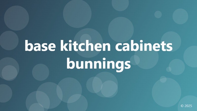 base kitchen cabinets bunnings