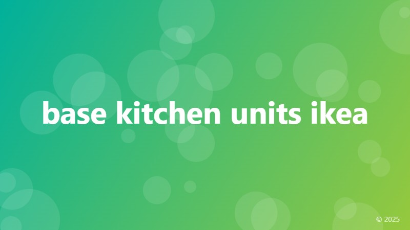 base kitchen units ikea