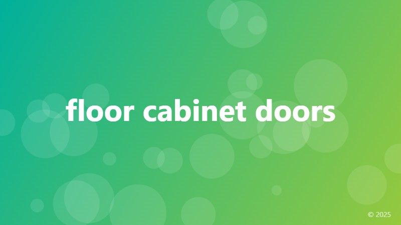 floor cabinet doors