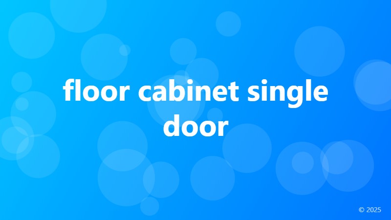 floor cabinet single door