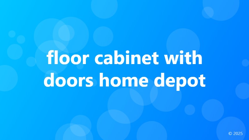 floor cabinet with doors home depot