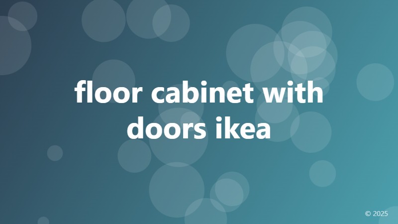 floor cabinet with doors ikea