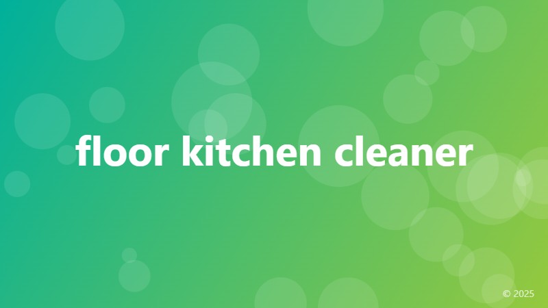 floor kitchen cleaner