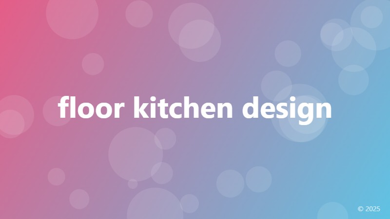 floor kitchen design