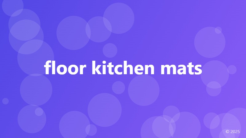 floor kitchen mats