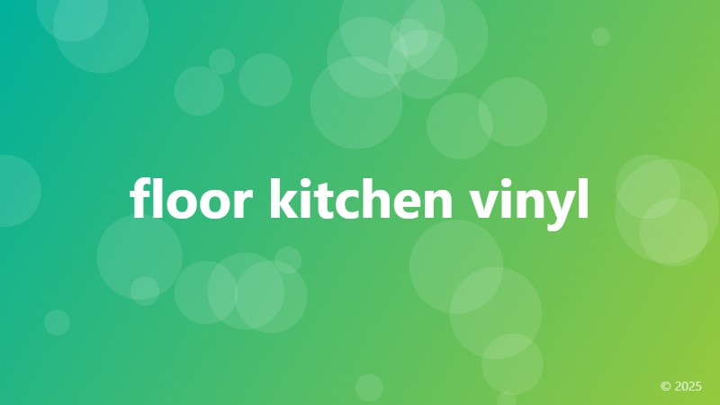 floor kitchen vinyl