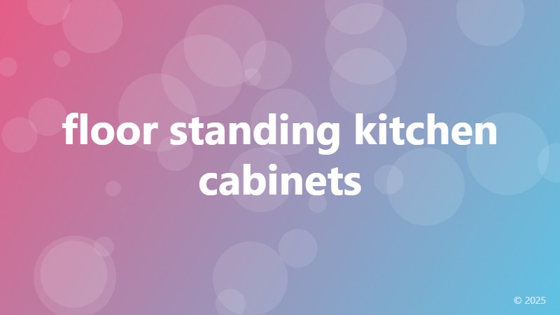 floor standing kitchen cabinets