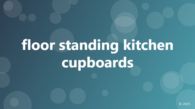floor standing kitchen cupboards
