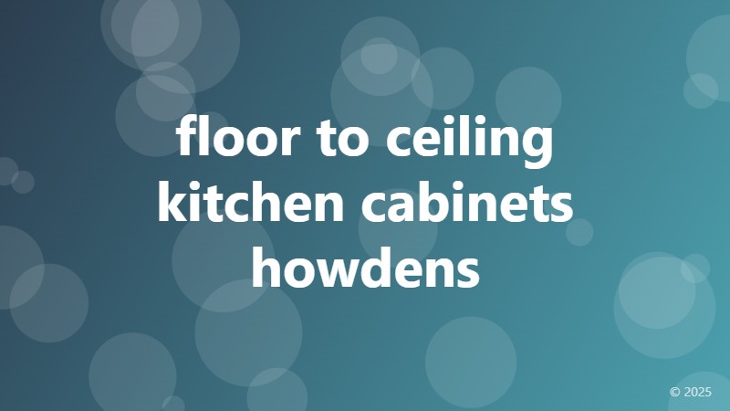 floor to ceiling kitchen cabinets howdens