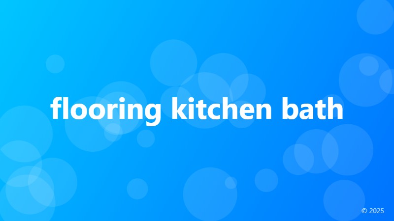 flooring kitchen bath
