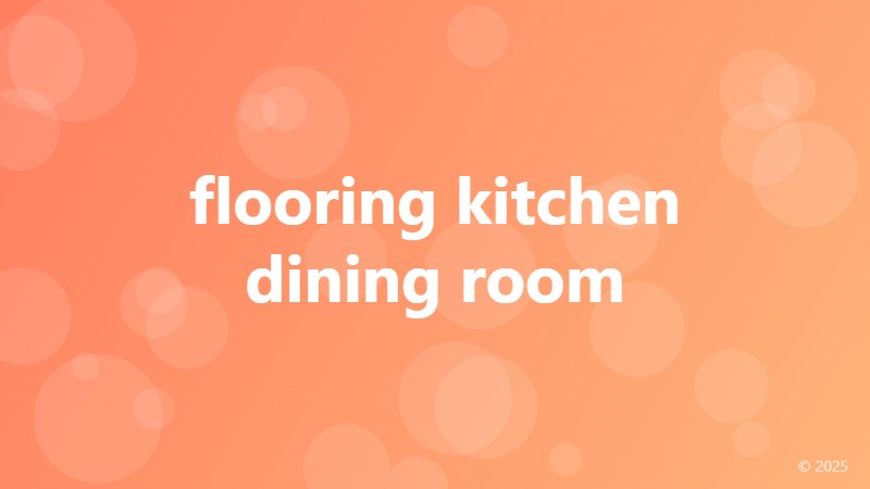 flooring kitchen dining room