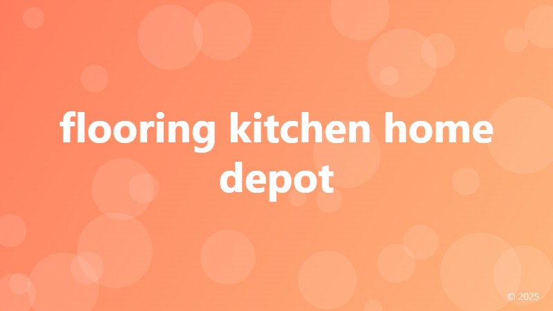 flooring kitchen home depot