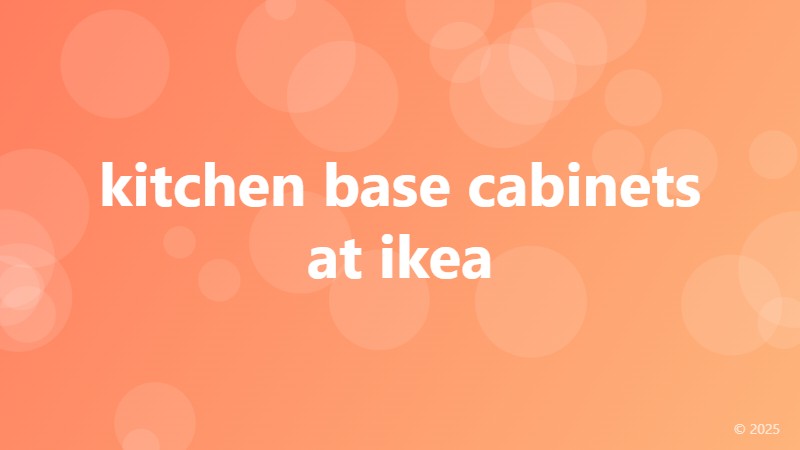kitchen base cabinets at ikea