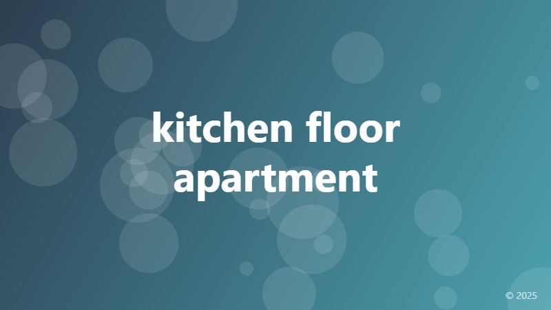 kitchen floor apartment