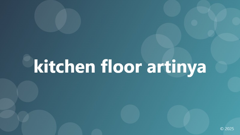 kitchen floor artinya