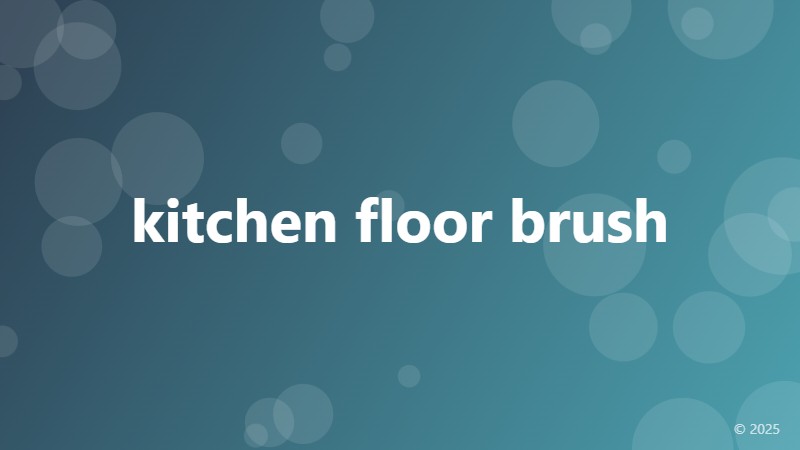kitchen floor brush