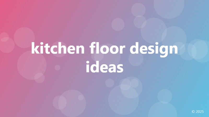 kitchen floor design ideas
