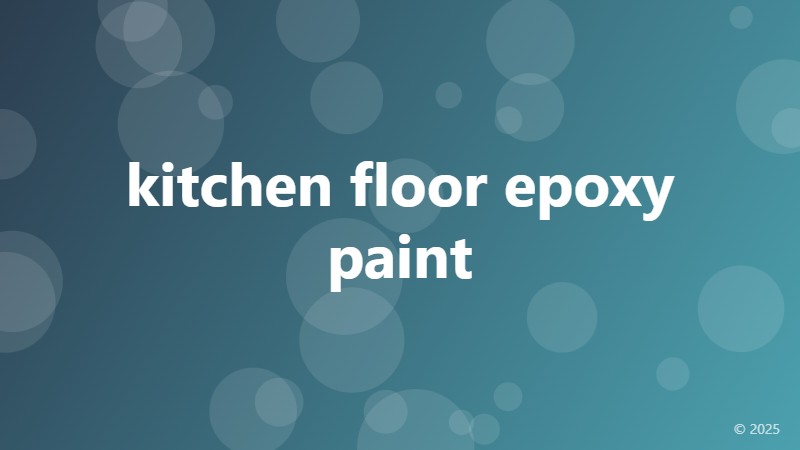 kitchen floor epoxy paint