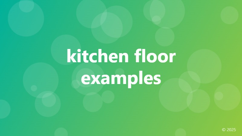 kitchen floor examples