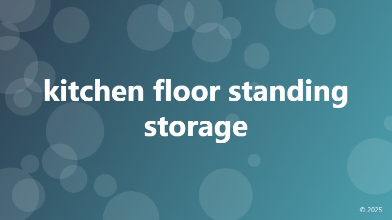 kitchen floor standing storage