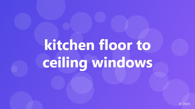 kitchen floor to ceiling windows