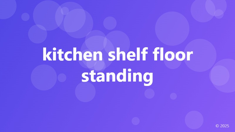 kitchen shelf floor standing